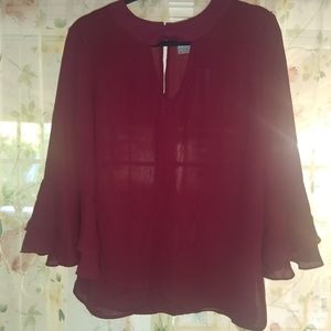 Beautiful burgundy colored blouse